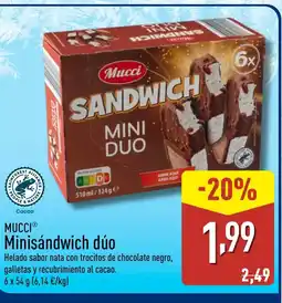 ALDI MUCCI Minisándwich dúo oferta