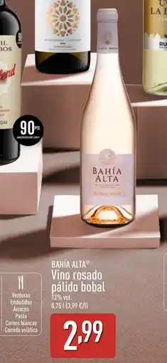 ALDI BAHÍA ALTA Vino rosado pálido bobal oferta
