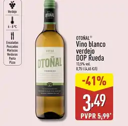 ALDI OTOÑAL Vino blanco verdejo DOP Rueda oferta