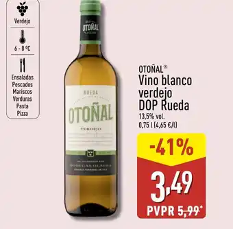 ALDI OTOÑAL Vino blanco verdejo DOP Rueda oferta