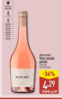 ALDI MUCHO MAS Vino rosado pálido oferta