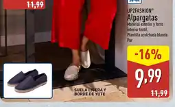 ALDI UP2FASHION Alpargatas oferta
