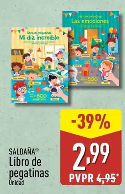 ALDI SALDAÑA Libro de pegatinas oferta