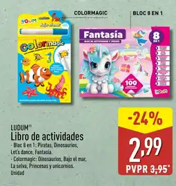 ALDI LUDUM Libro de actividades oferta