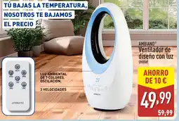 ALDI AMBIANO Ventilador de diseño con luz oferta