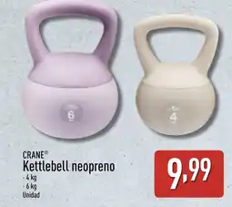 ALDI CRANE Kettlebell neopreno oferta