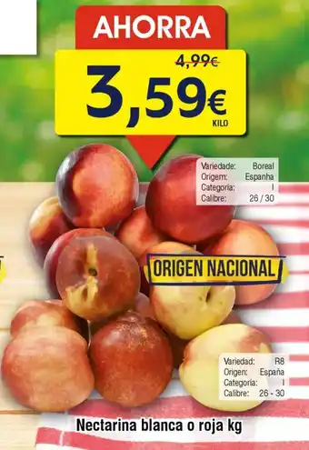 FROIZ Nectarina blanca o roja oferta