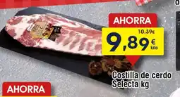 FROIZ Costilla de cerdo Selecta oferta