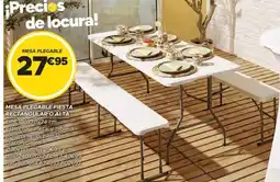 GiFi Mesa plegable fiesta rectangular o alta oferta