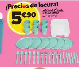 GiFi Vajilla pícnic 6 personas oferta
