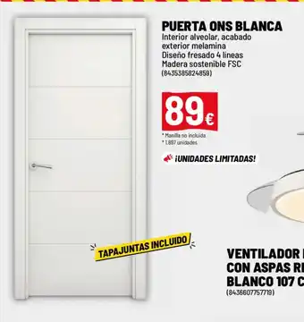 Brico Depôt Puerta ons blanca oferta