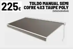 Brico Depôt Toldo manual semi cofre taupe poly oferta
