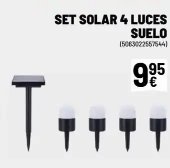 Brico Depôt Set solar 4 luces suelo oferta