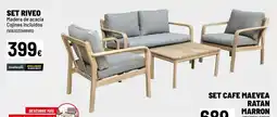 Brico Depôt SET RIVEO Madera de acacia oferta