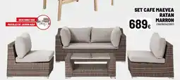 Brico Depôt Set cafe maevea ratan marron oferta