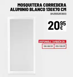 Brico Depôt Mosquitera corredera aluminio blanco oferta