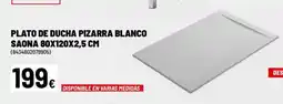 Brico Depôt Plato de ducha pizarra blanco saona oferta