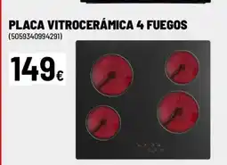 Brico Depôt Placa vitrocerámica 4 fuegos oferta
