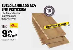 Brico Depôt Suelo laminado ac4 8mm feiticeira oferta