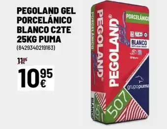 Brico Depôt Pegoland gel porcelánico blanco c2te oferta