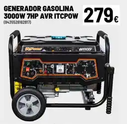 Brico Depôt Generador gasolina 3000w 7hp avr itcpow oferta