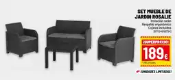 Brico Depôt Set mueble de jardin rosalie oferta