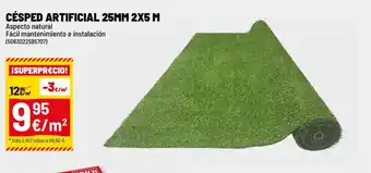 Brico Depôt Césped artificial 25mm 2x5 m oferta