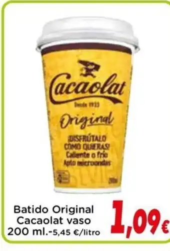 Proxi CACAOLAT Batido Original Vaso oferta