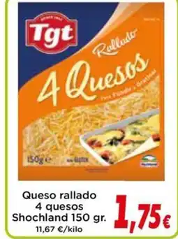 Proxi SHOCHLAND Queso rallado 4 quesos oferta