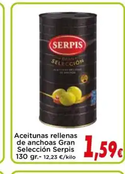 Proxi SERPIS Aceitunas rellenas de anchoas Gran Selección oferta