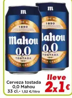 Proxi MAHOU 0,0 Cerveza tostada oferta