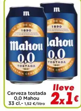 Proxi MAHOU 0,0 Cerveza tostada oferta