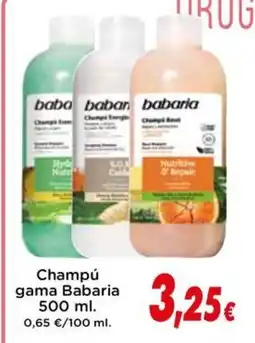Proxi BABARIA Champú gama oferta