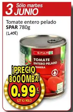 SPAR SPAR Tomate entero pelado oferta