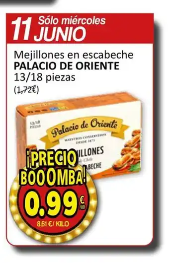 SPAR PALACIO DE ORIENTE Mejillones en escabeche oferta