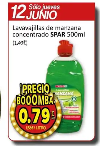 SPAR SPAR Lavavajillas de manzana concentrado oferta