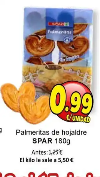 SPAR SPAR Palmeritas de hojaldre oferta