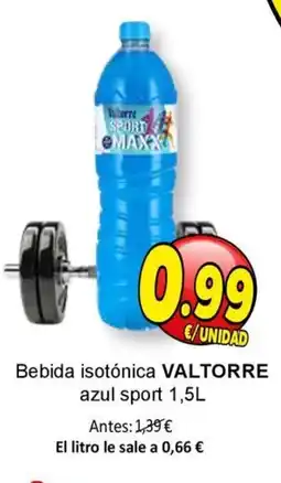 SPAR VALTORRE Bebida isotónica azul sport oferta