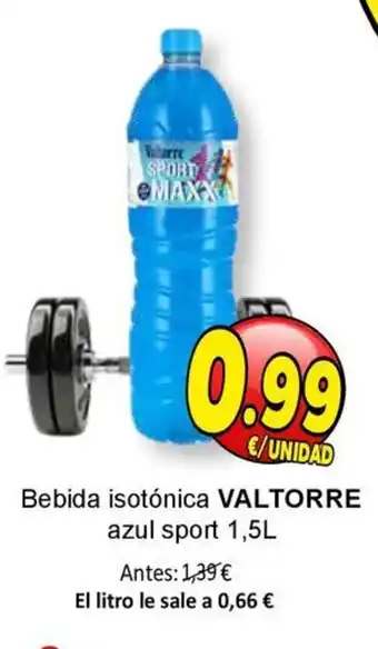 SPAR VALTORRE Bebida isotónica azul sport oferta