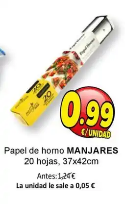 SPAR MANJARES Papel de horno oferta