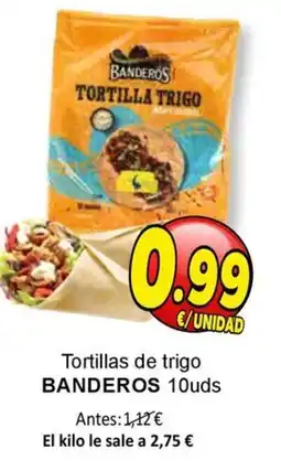 SPAR BANDEROS Tortillas de trigo oferta