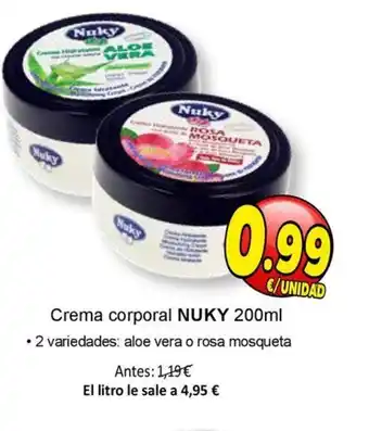 SPAR NUKY Crema corporal oferta