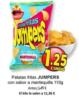 SPAR JUMPERS Patatas fritas con sabor a mantequilla oferta