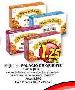SPAR PALACIO DE ORIENTE Mejillones oferta
