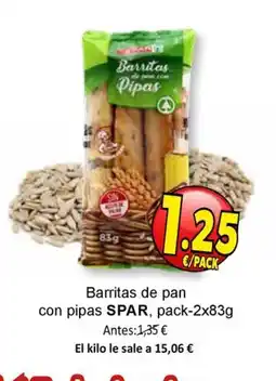 SPAR SPAR Barritas de pan con pipas oferta