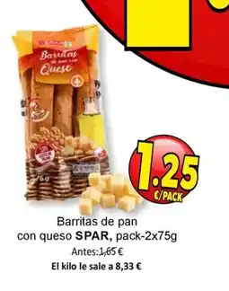 SPAR SPAR Barritas de pan con queso oferta