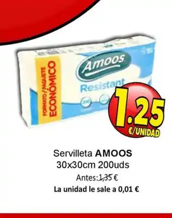 SPAR AMOOS Servilleta oferta