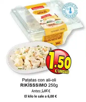 SPAR RIKISSSIMO Patatas con ali oli oferta