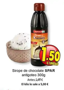SPAR SPAR Sirope de chocolate antigoteo oferta