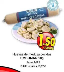 SPAR EMBUMAR Huevas de merluza cocidas oferta